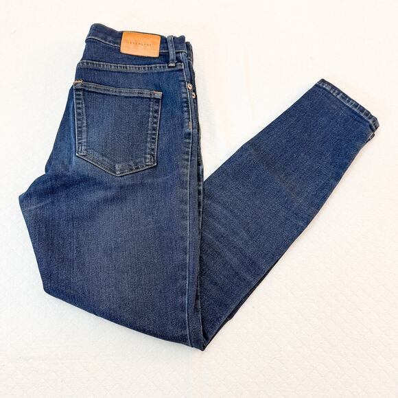 Everlane High Waist Dark Wash Denim Jeans Skinny SZ28 - Picture 7 of 7